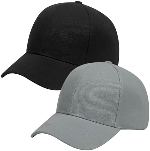 Cambkatl 2 Pack Baseball Cap Unisex Classic Adjustable