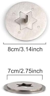 Stainless Steel Candle Jar Cover with Hexagonal Star Design