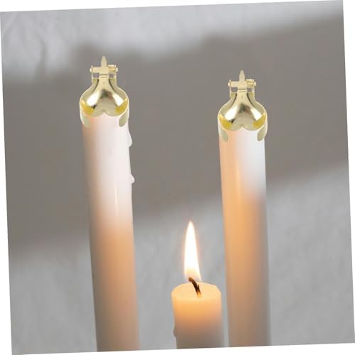 Holibanna 2Pcs Heart Shaped Metal Candle Snuffer