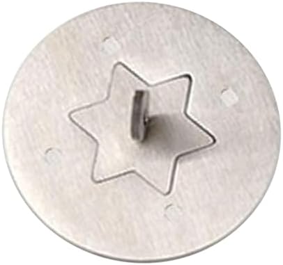 Stainless Steel Candle Jar Cover with Hexagonal Star Design