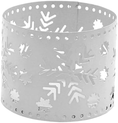 Iron Christmas Candle Holder Snowflake Design Pen Stand Decor