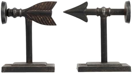 Creative Co-Op Bronze Arrow Bookends Set of 2