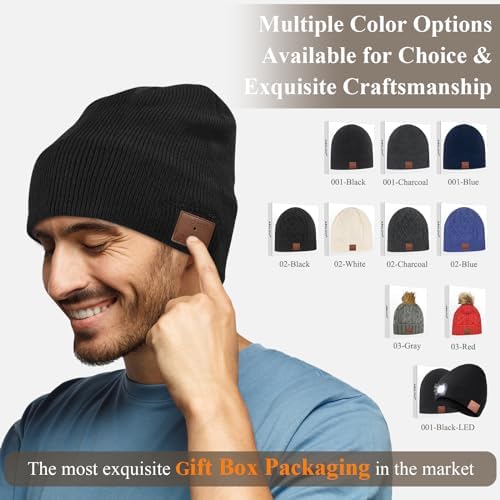 ASIILOVI Bluetooth Beanie with 20hr Playtime