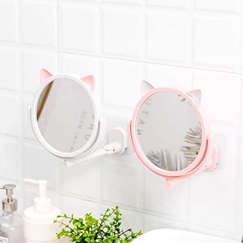 ZSQZJJ Foldable Wall Hanging Small Mirror with Rotating Bracket