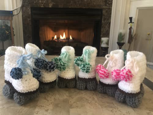 Roller Skate Baby Booties Pink Confetti