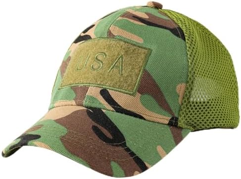 Lightbird Tactical Hat with OCP Military Patches and US Flag