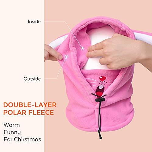 BLUEMARS Kids Balaclava Ski Mask Washable Fleeces Winter Hat for Boys Girls