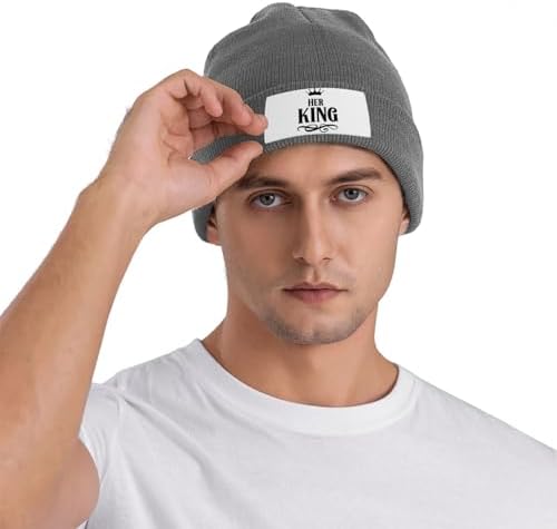 Winter Warm Knitted Hat for Girls Black Cap with Elastic Band