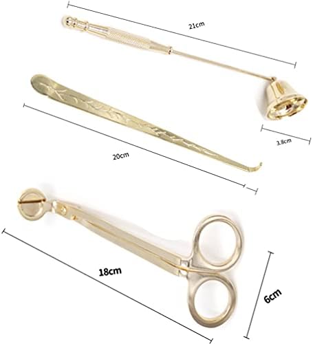 3 in 1 Candle Care Tool Set with Gold Trim