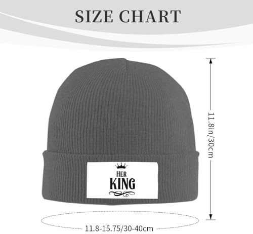 Winter Warm Knitted Hat for Girls Black Cap with Elastic Band