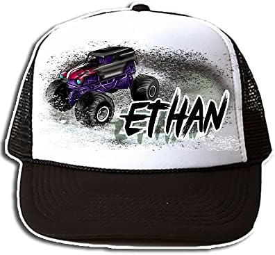 Mythic Airbrush Personalized Monster Truck Snapback Hat