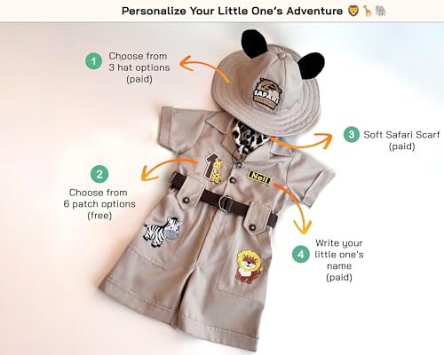 Personalized Safari Explorer Costume for Toddler