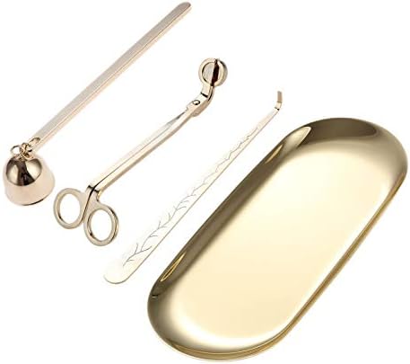 MUXSAM 4 in 1 Candle Accessory Set - Gold 1