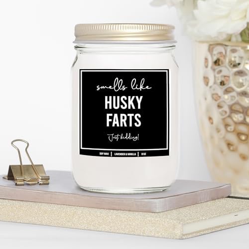 You Nique Designs Lavender Vanilla Husky Candle 8oz 1