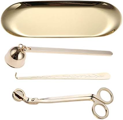 MUXSAM 4 in 1 Candle Accessory Set - Gold 1