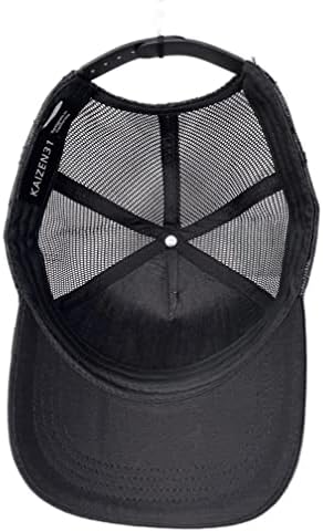 Snapback Trucker Hat for Men One Size Black
