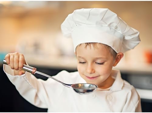 HIC Kitchen Kids Chefs Hat Heavyweight Cotton Twill