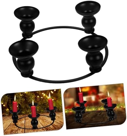 PRETYZOOM Wrought Iron Candle Holder Ring
