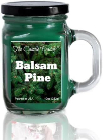 Balsam Pine Scented Jar Candle - 10oz 80 Hour Burn Time