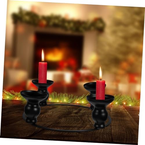 PRETYZOOM Wrought Iron Candle Holder Ring
