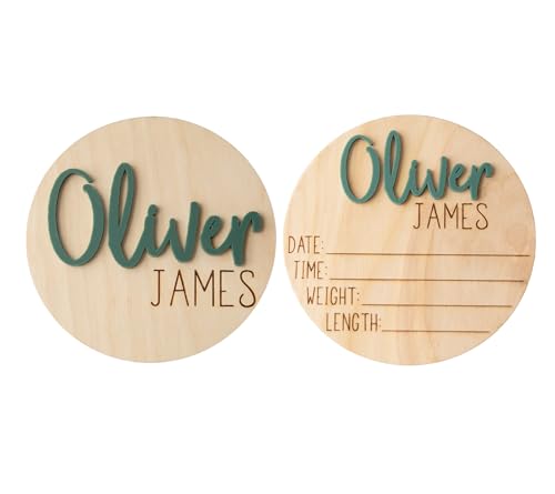 Personalized Newborn Announcement Sign - Double Sided 1