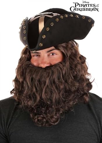 Disney Blackbeard Pirate Costume Hat - Officially Licensed