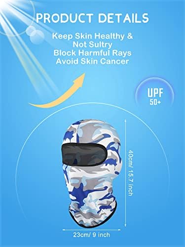 Geyoga 8-Piece UV Protection Balaclava for Outdoor Sports