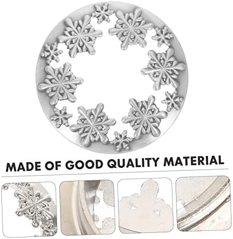 TOKIDNY Snowflake Candle Lid Zinc Alloy Christmas Decor 1