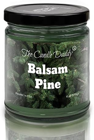 The Candle Daddy Balsam Pine Jar Candle - 6 Oz 40 Hour Burn