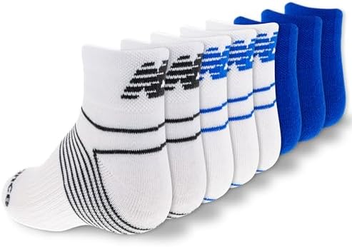 New Balance Kids Performance Cushioned Low Cut Socks 8 Pairs