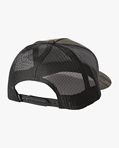 RVCA Mens Structured Trucker Hat with Stretch Mesh Back