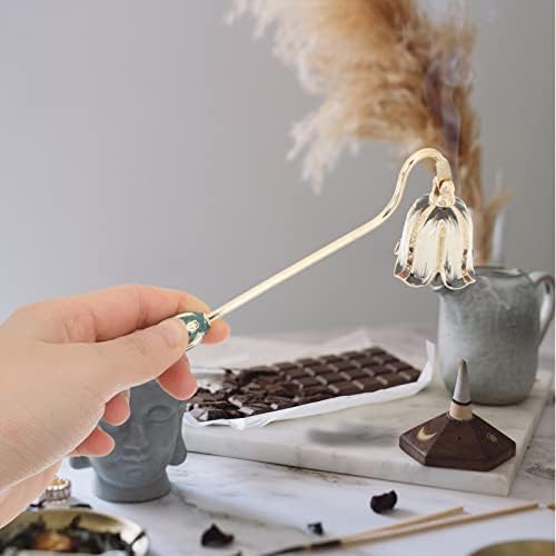 HOLIDYOYO Painted Flower Candle Snuffer