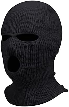 3 Hole Winter Knitted Mask Warm Balaclava for Skiing and Cycling