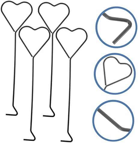 Happyyami Iron Heart-Shaped Candle Wick Dipper 4 Pack