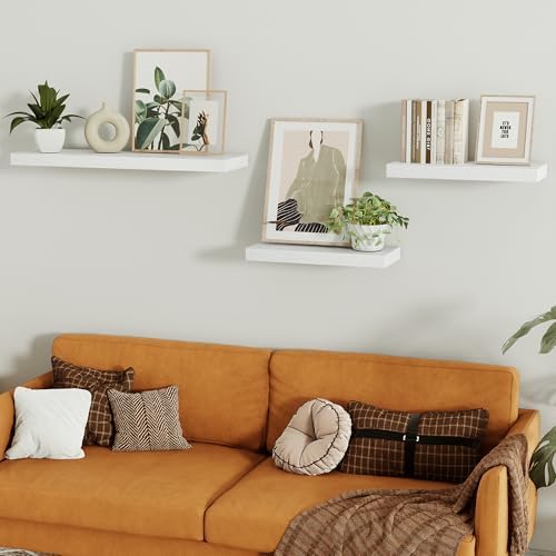 Vivelove 16 Inch Floating Shelves Set of 2 for Bathroom Wall 1