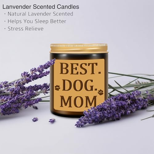 Funny Dog Mom Gifts - Lavender Scented Jar Candles 1