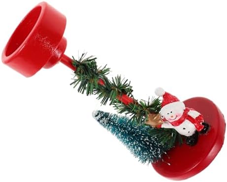 Gatuida Christmas Snowman Candle Holder Resin Statue 1