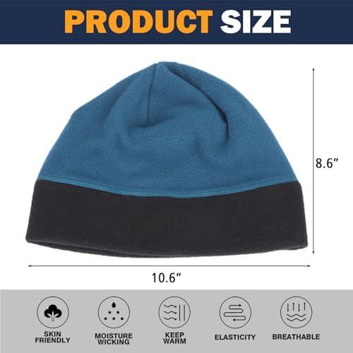 LILLBJORNEN 4-Piece Fleece Watch Cap Winter Warm Skull Beanie