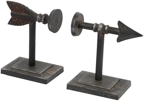 Creative Co-Op Bronze Arrow Bookends Set of 2