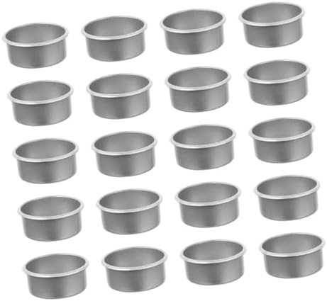 HOOTNEE 24pcs Silver Rimmed Iron Candle Holders