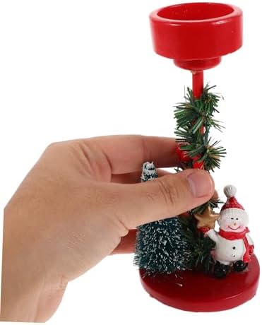 Mikinona Snowman Candle Holder Christmas Decor 1