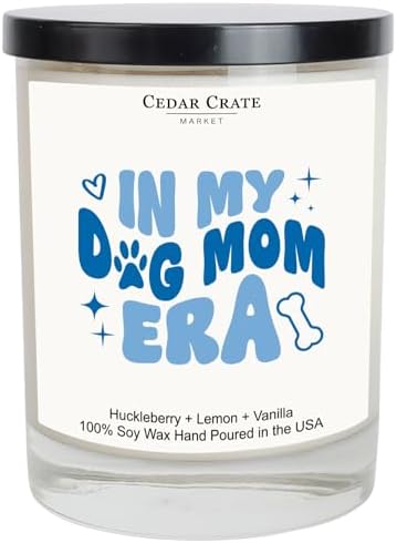 Funny Dog Mom Gifts for Women Soy Candle