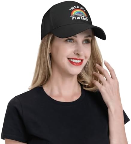 Take A Look Its in A Book Curved Brim Snapback Cap