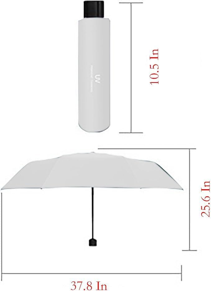 Yansanido 378 Inch Folding Umbrella with 8 Ribs