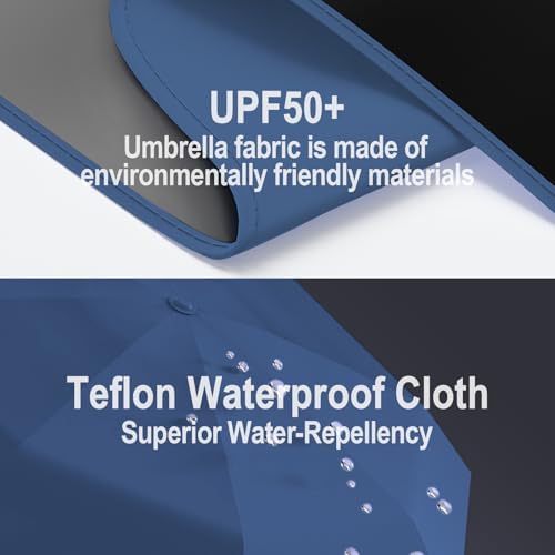 Windproof Mini Travel Folding Umbrella with UPF 50 Protection