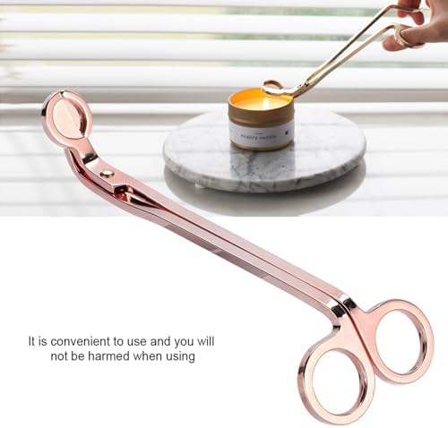 Stainless Steel Candle Wick Trimmer with Plated Finish