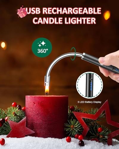 Burtok 4-in-1 Candle Care Kit with Red Heart Design