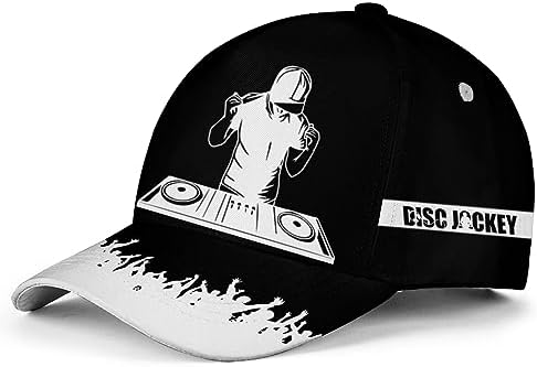 Personalized DJ Baseball Cap for Men Women Custom Name Funny Music Hat