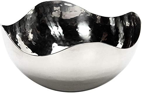 Hosley 575 Inch Silver Metal Decorative Bowl