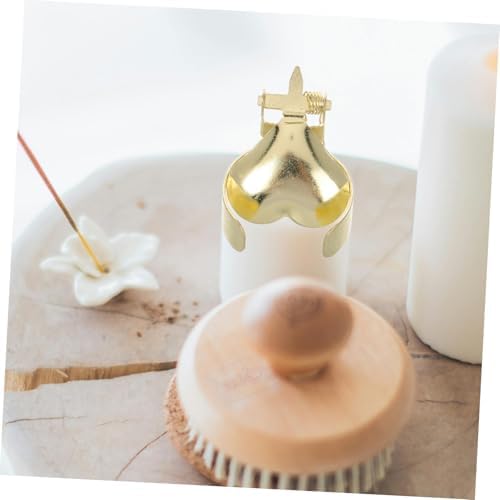 Alipis 2Pcs Heart Shaped Metal Candle Snuffer Reusable